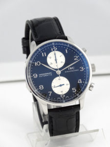 IWC Zimmer acier sur cuir