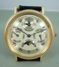 Bréguet 4270 Quantième Perpétuel, or jaune sur cuir