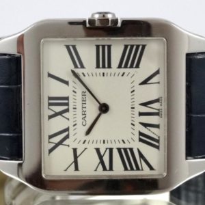 CartierSantos Dumont Or blanc Grand Modèle Full Set