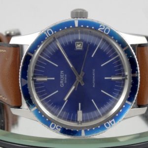 Gruen Submariner Date cadran Bleu Azur