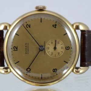 Rolex Chronomètre Or jaune Anses Griffes Circa 1940