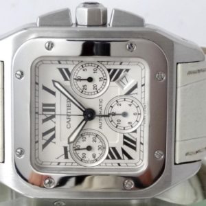 Cartier Santos 100 Xl Chronograph Boite & Papiers comme neuve