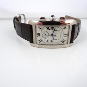 Cartier Tank Americaine Chrono Or Blanc