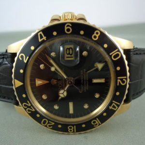 Rolex GMT Référence 1675 en or jaune