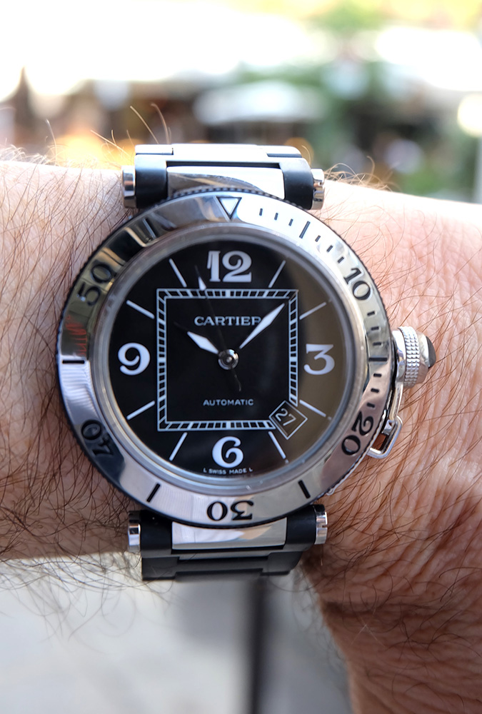 Cartier pasha seatimer rubber band hotsell