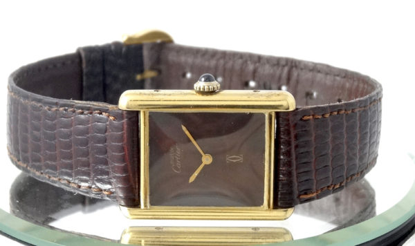 Cartier Tank Must Chocolat Dial