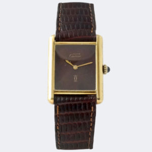 Cartier Tank Must Chocolat Dial