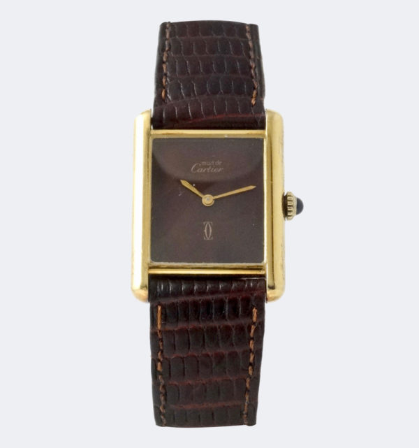 Cartier Tank Must Chocolat Dial