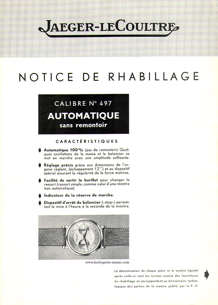 Jaeger-LeCoultre Futurematic Calatrava Big Eyes Circa 1952
