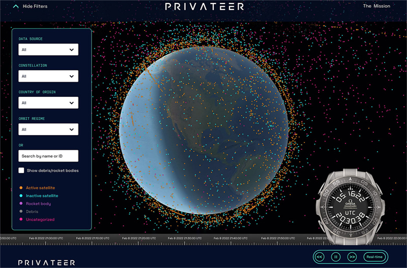 L’horloger OMEGA s’associe à Privateer pour cartographier les débris spatiaux en orbite