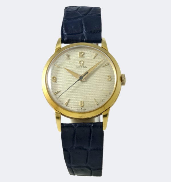 Omega nid d'abeille or jaune 36mm Circa 1952