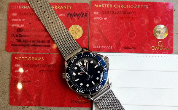 Omega Seamaster Diver 300 M full set 2023 60th Anniversary James Bond