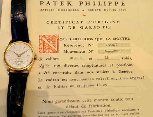 Patek Philippe Calatrava Réf 2545 full set Circa 1970 Waterproof case