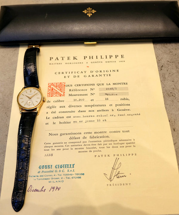 Patek Philippe Calatrava Réf 2545 full set Circa 1970 Waterproof case